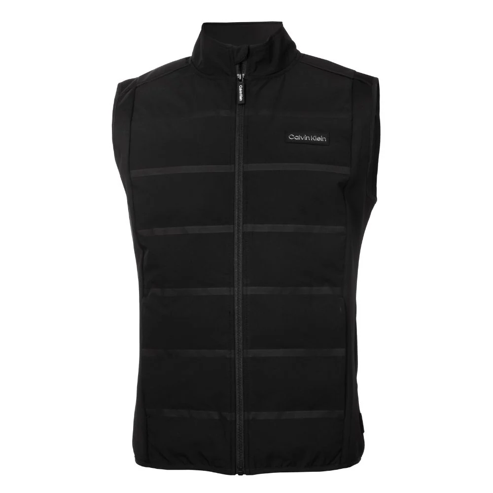 Calvin Klein Houston Hybrid Full Zip Golf Gilet - Black