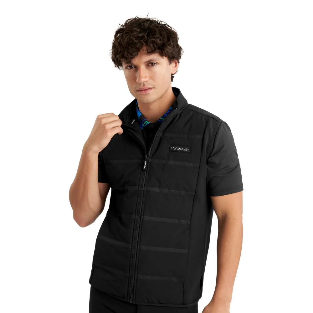 Calvin Klein Houston Hybrid Full Zip Golf Gilet - Black - Image 4