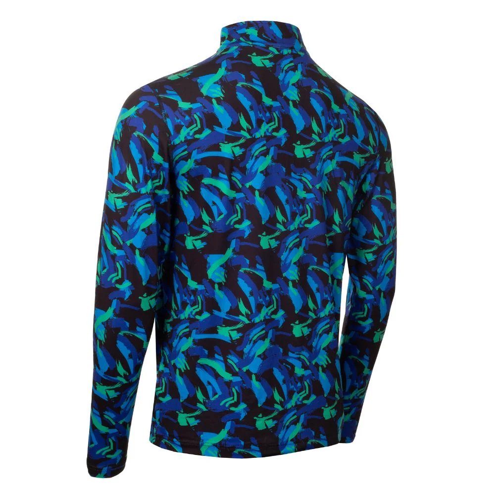 Calvin Klein Newport 1/2 Zip Pullover Golf Top 2025 - Brushstroke Print - Image 2