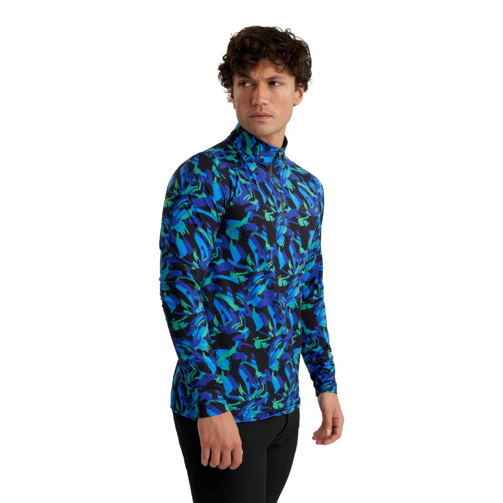 Calvin Klein Newport 1/2 Zip Pullover Golf Top 2025 - Brushstroke Print - Image 3