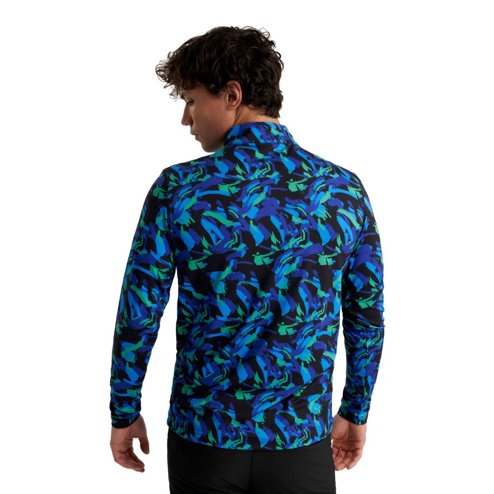 Calvin Klein Newport 1/2 Zip Pullover Golf Top 2025 - Brushstroke Print - Image 4