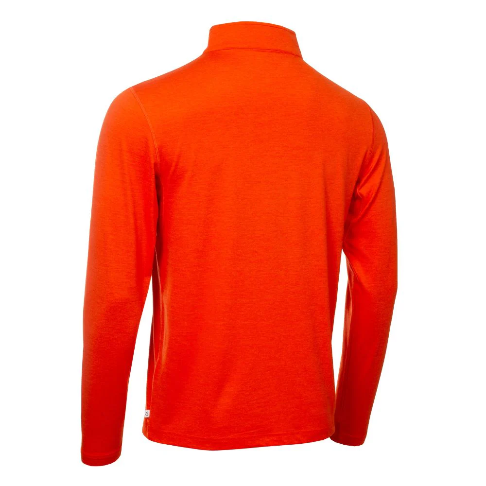 Calvin Klein Newport 1/2 Zip Pullover Golf Top 2025 - Spicy Orange Marl - Image 2