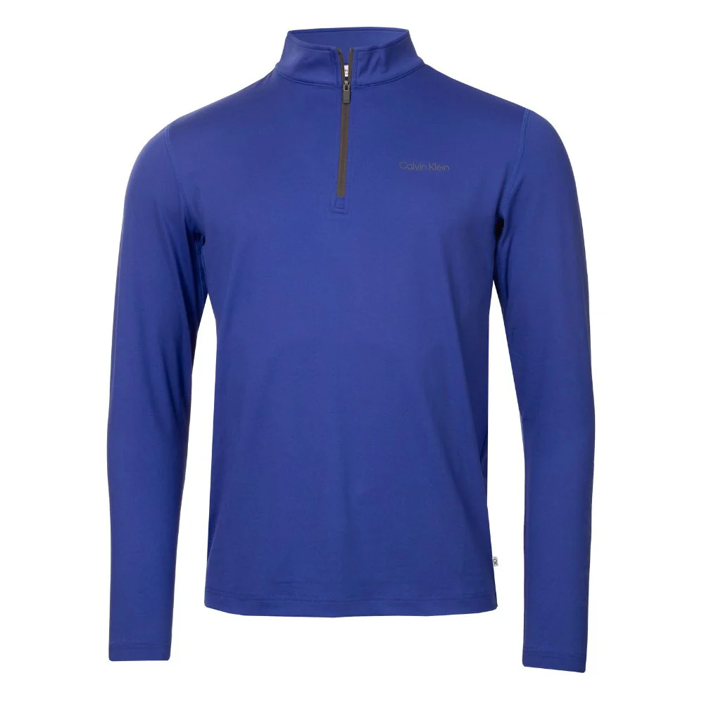 Calvin Klein Newport 1/2 Zip Pullover Golf Top 2025 - French Blue