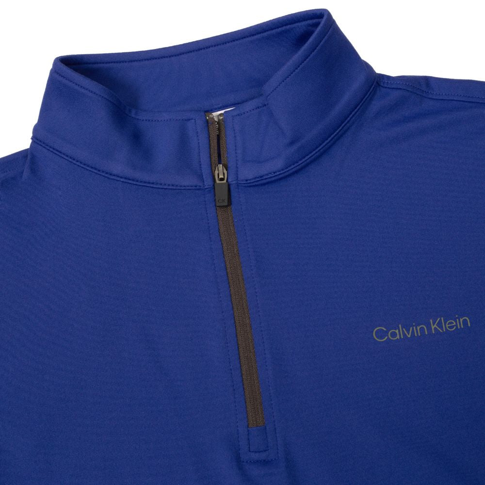 Calvin Klein Newport 1/2 Zip Pullover Golf Top 2025 - French Blue - Image 4