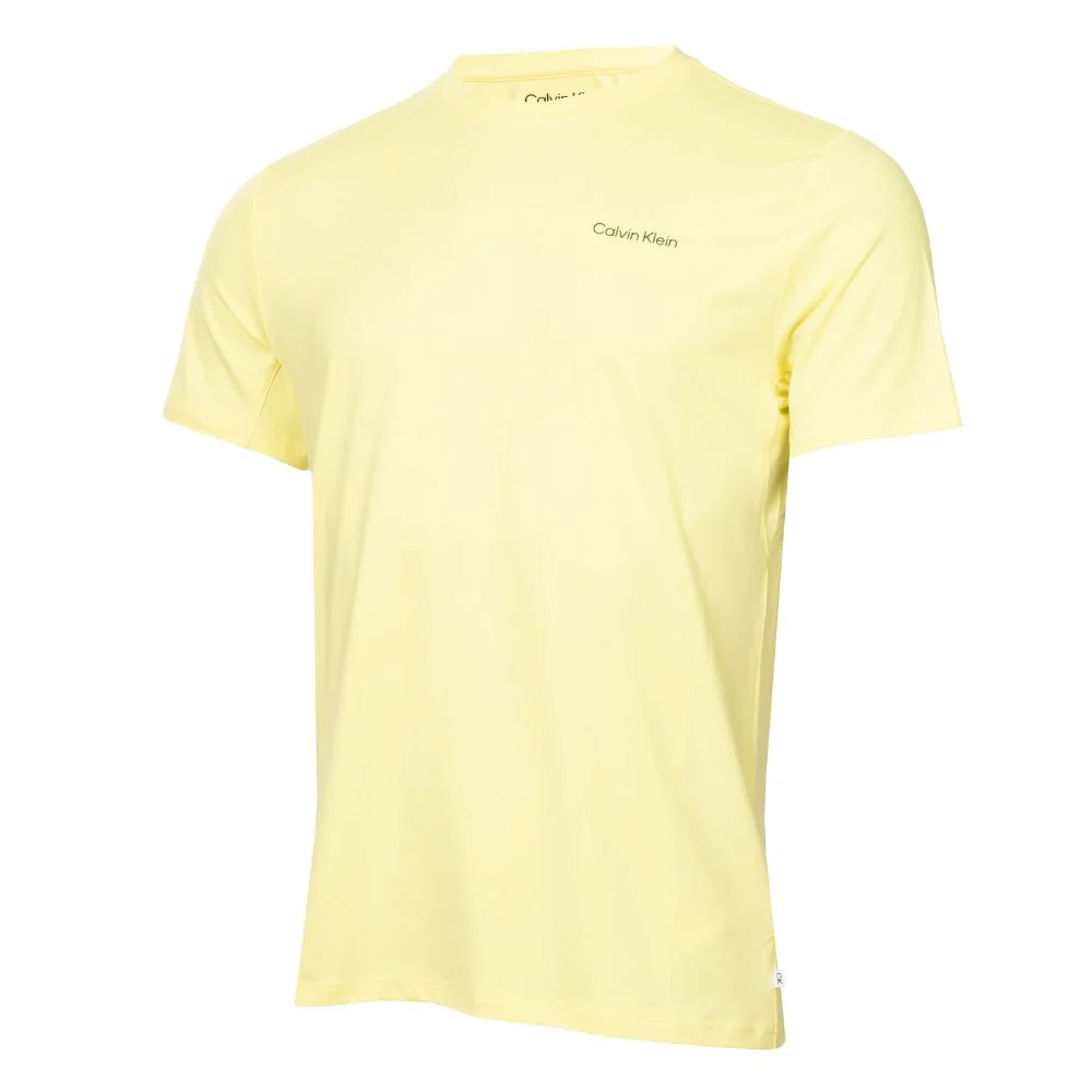 Calvin Klein Newport Golf T Shirt 2025 - Lemon