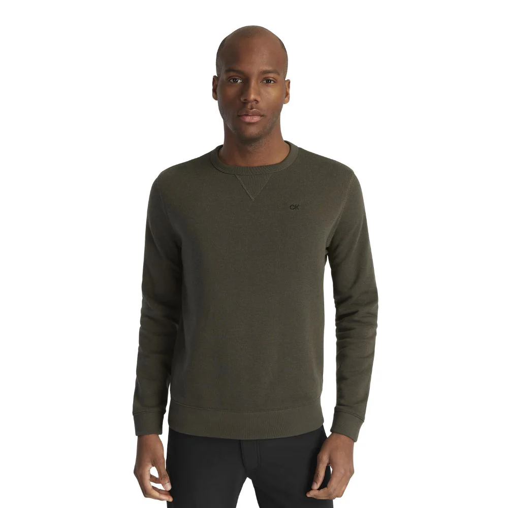 Calvin Klein Ohio Mens Golf Sweater 2025 - Olive Marl - Image 3