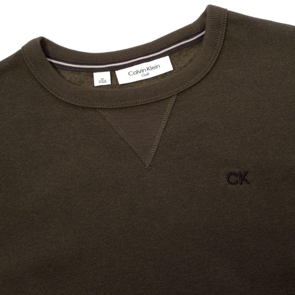 Calvin Klein Ohio Mens Golf Sweater 2025 - Olive Marl - Image 4