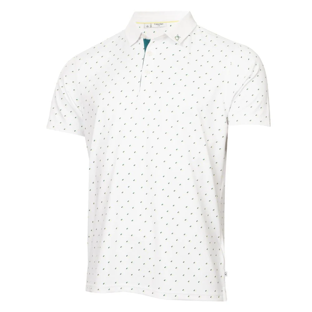 Calvin Klein Riverton Golf Polo Shirt 2025 CKMS25941 - White