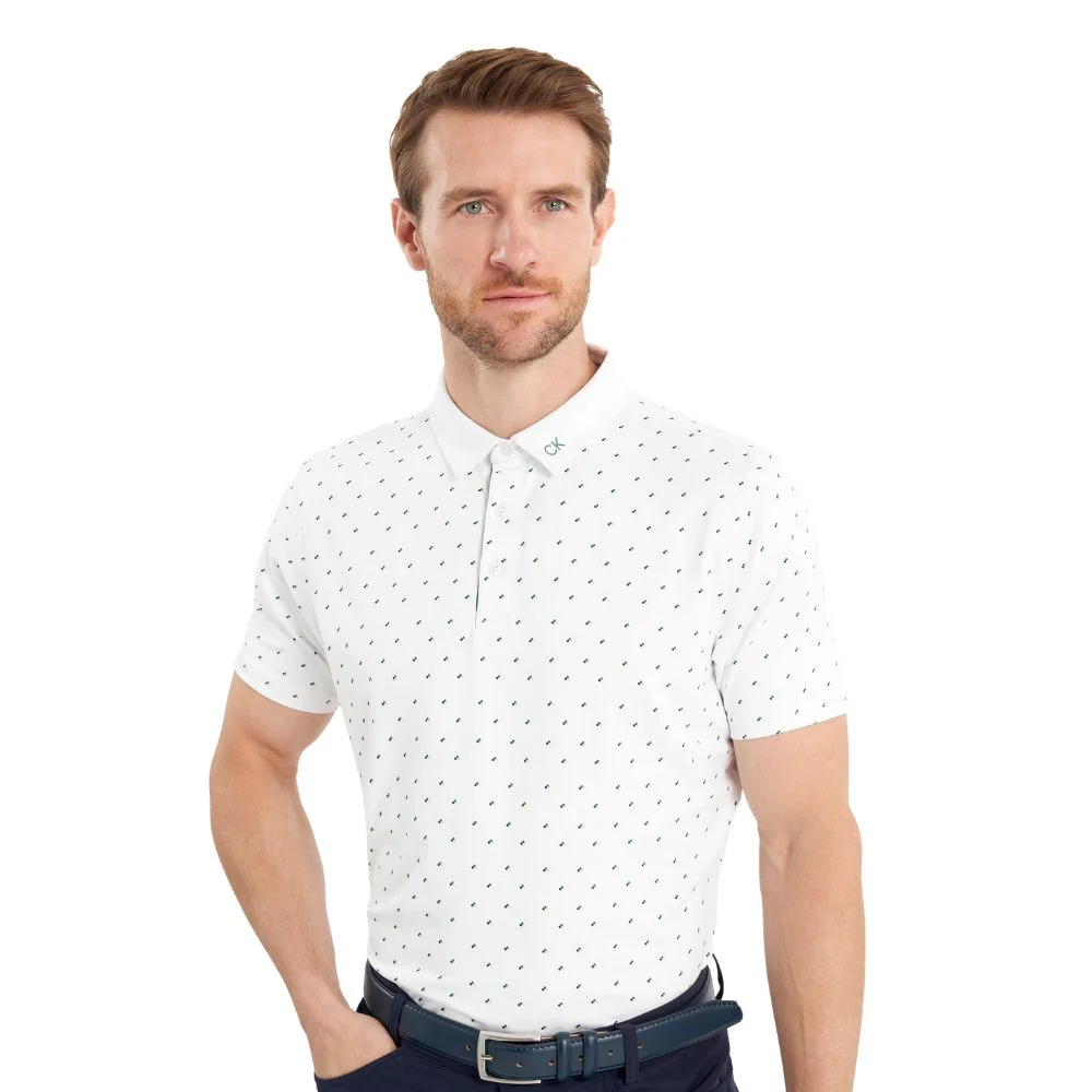 Calvin Klein Riverton Golf Polo Shirt 2025 CKMS25941 - White - Image 3