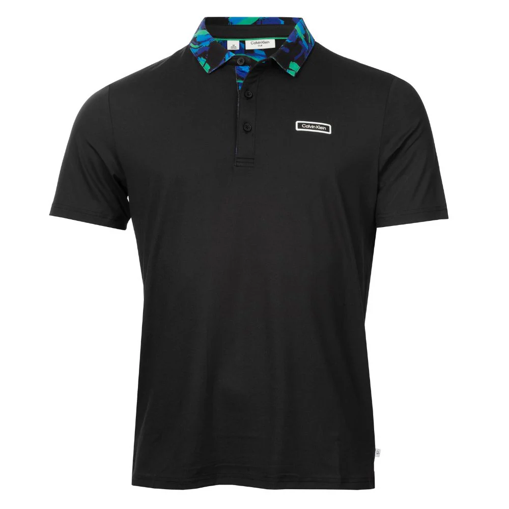 Calvin Klein Seabury Golf Polo Shirt 2025 - Black