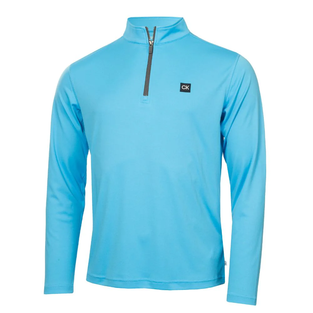 Calvin Klein Westgate 1/2 Zip Golf Pullover Top 2025 CKMS24888 - Aquarius