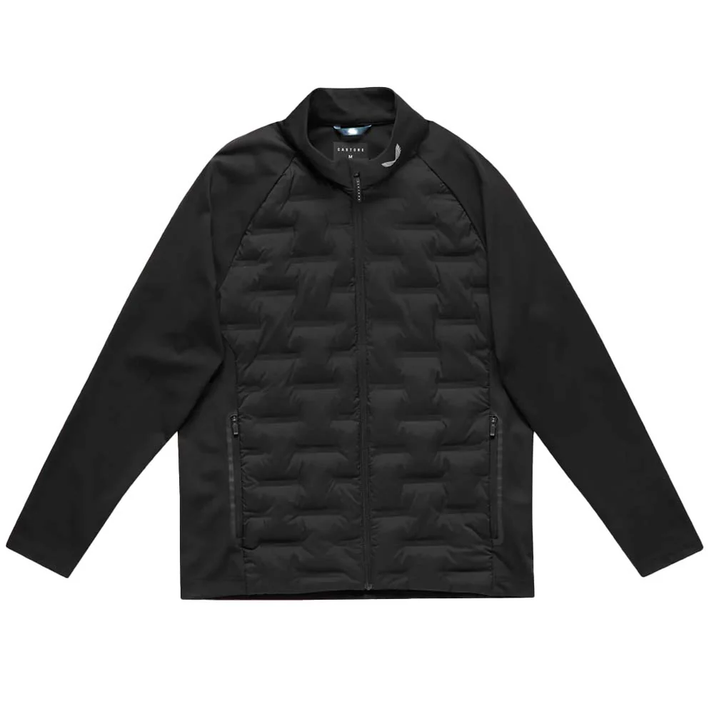 Castore Pinnacle Mens Hybrid Golf Jacket 2025 - Black / Mid Grey