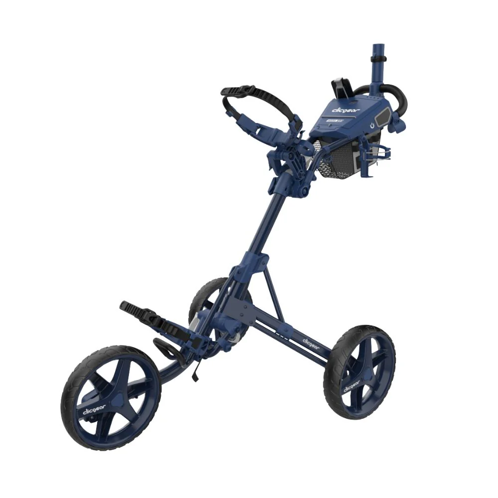 Clicgear 4.5 Premium 3 Wheel Golf Push Trolley 2026 - Navy