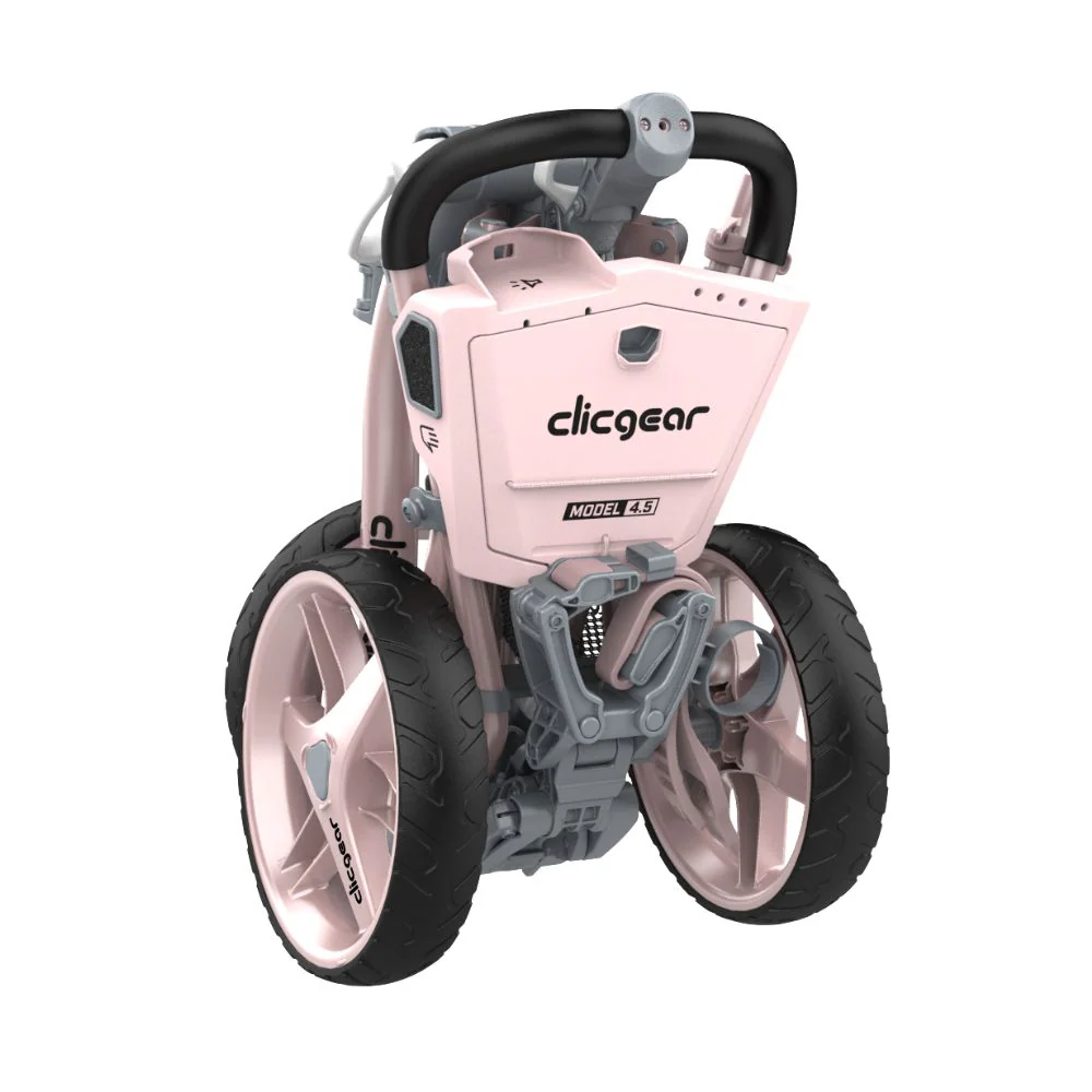 Clicgear 4.5 Premium 3 Wheel Golf Push Trolley 2026 - Pink - Image 2