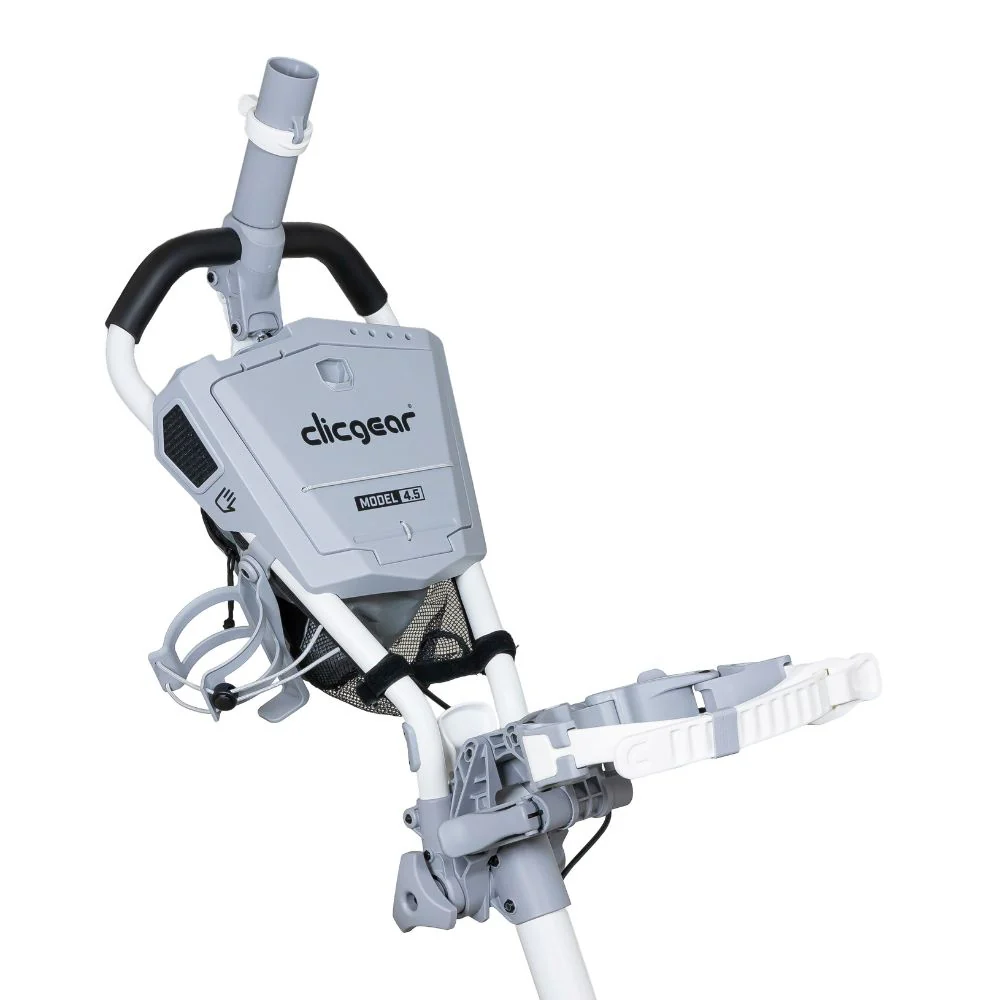Clicgear 4.5 Premium 3 Wheel Golf Push Trolley 2026 - White - Image 4