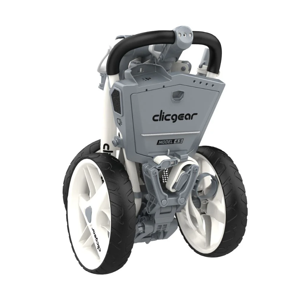 Clicgear 4.5 Premium 3 Wheel Golf Push Trolley 2026 - White - Image 5