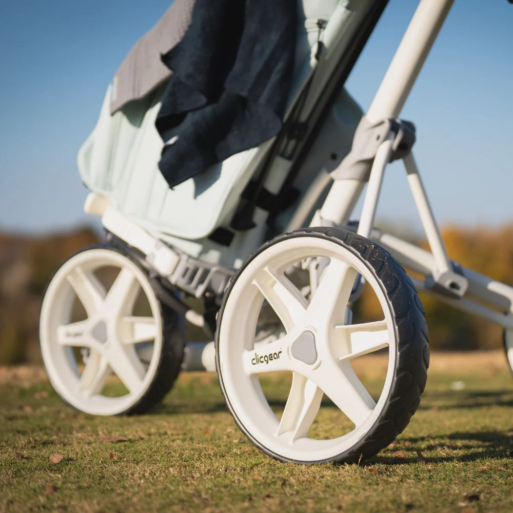Clicgear 4.5 Premium 3 Wheel Golf Push Trolley 2026 - White - Image 7