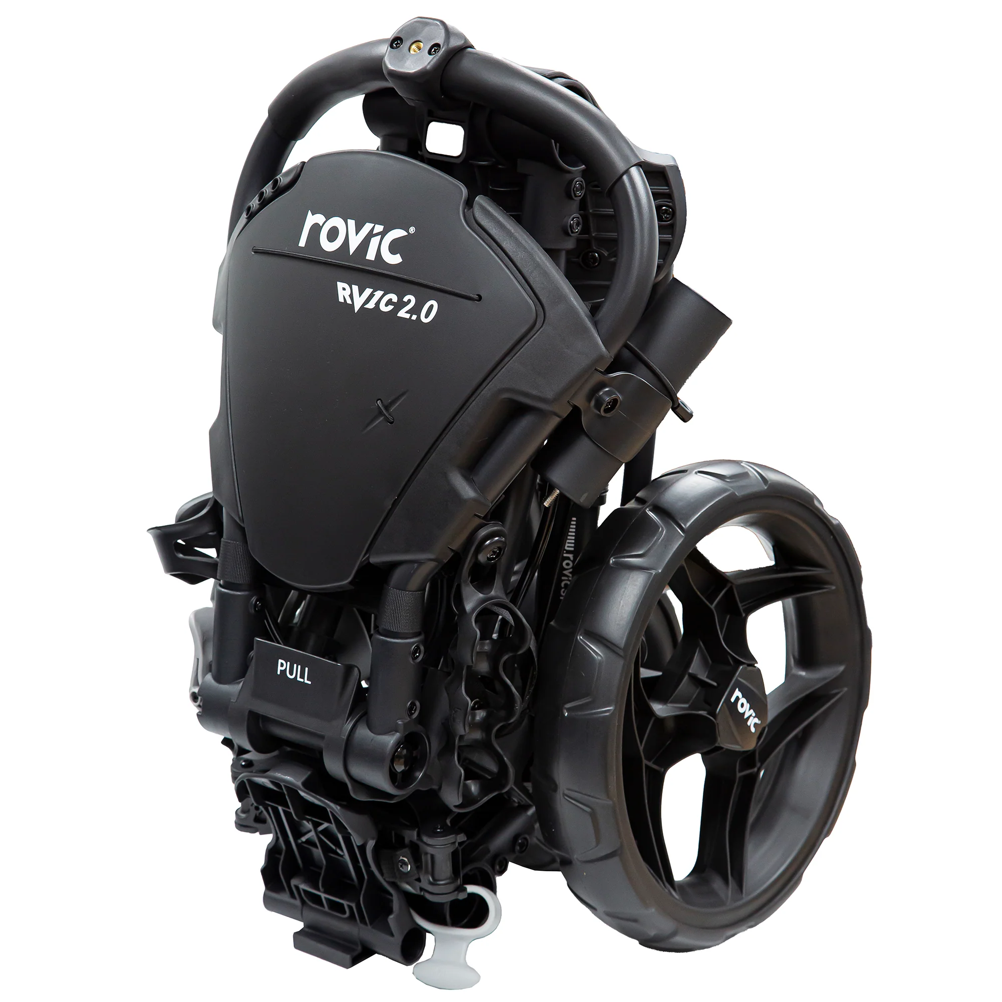 Clicgear Rovic RV1C 2.0 3 Wheeled Golf Trolley + Free Umbrella Holder - Image 4