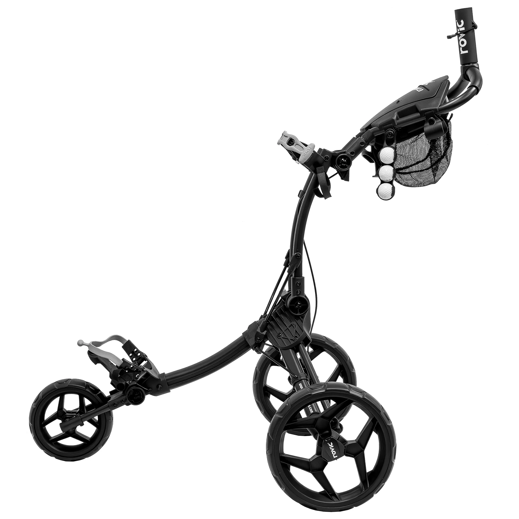 Clicgear Rovic RV1C 2.0 3 Wheeled Golf Trolley + Free Umbrella Holder - Image 6