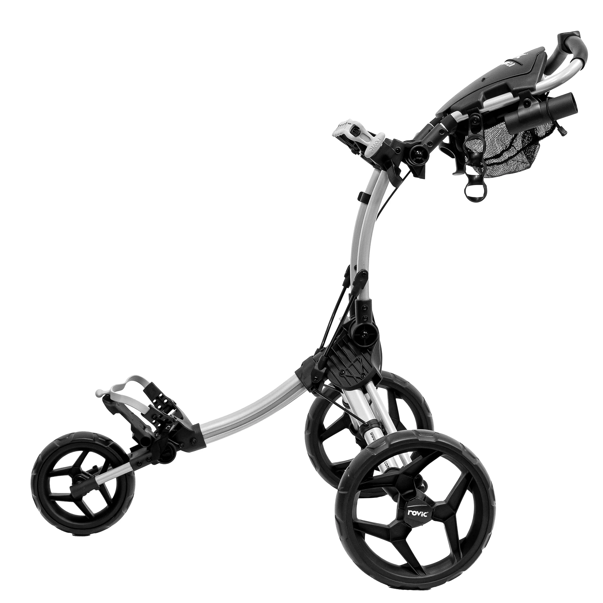 Clicgear Rovic RV1C 2.0 3 Wheeled Golf Trolley + Free Umbrella Holder - Image 8