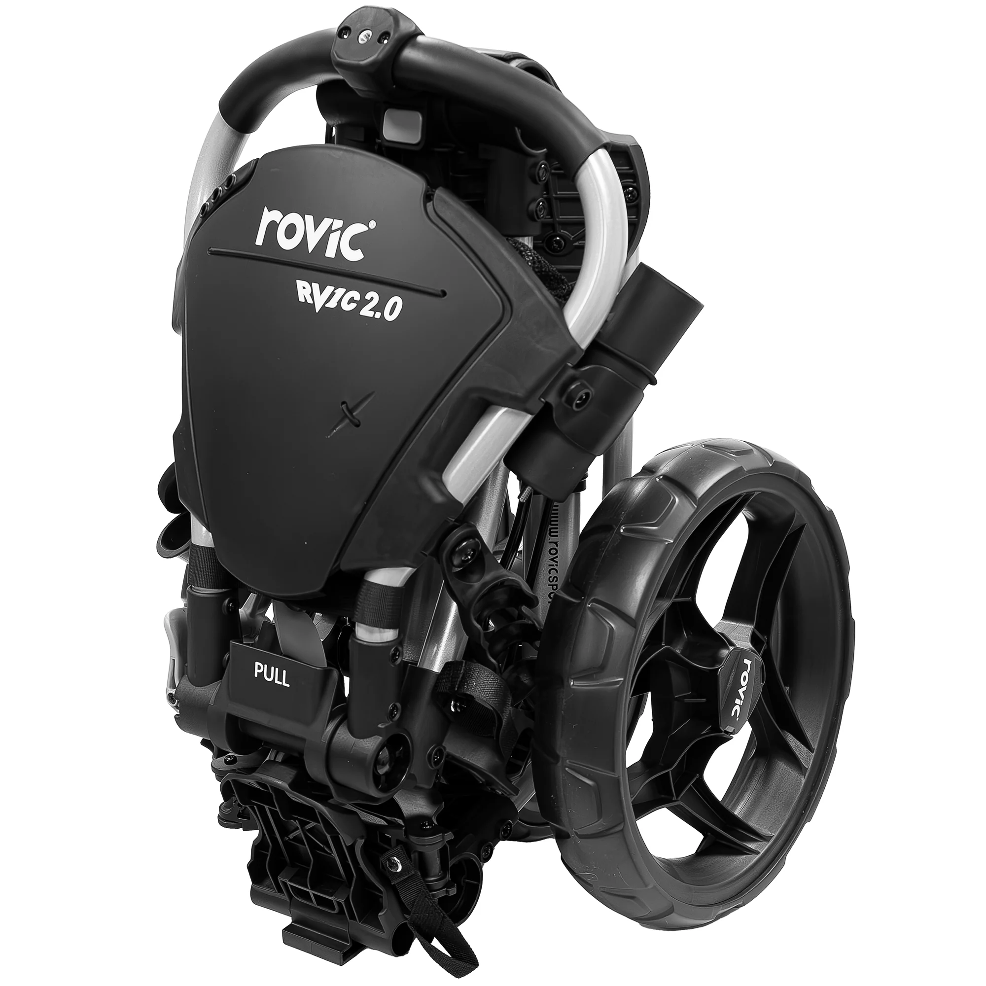 Clicgear Rovic RV1C 2.0 3 Wheeled Golf Trolley + Free Umbrella Holder - Image 9