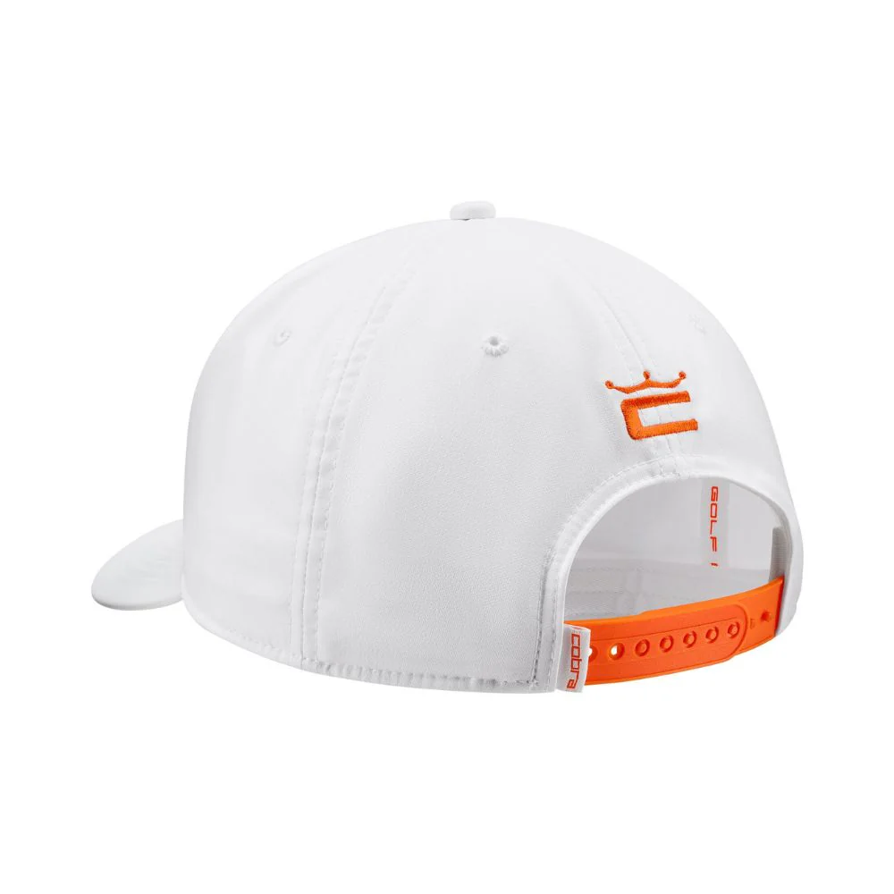 Cobra Repeat Golf Cap - White Glow / Rickie Orange - Image 2
