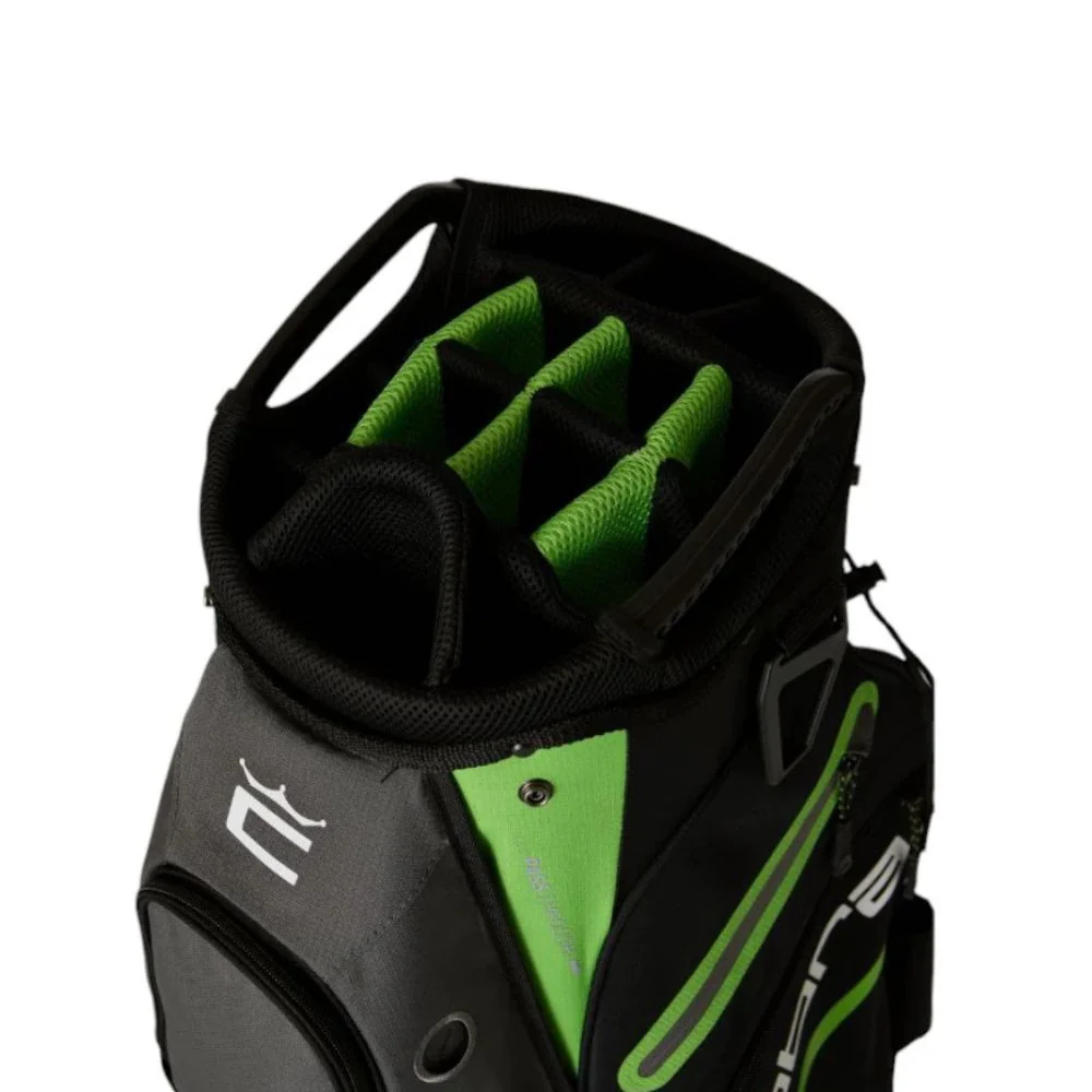 Cobra Golf Signature Cart Bag - Black / Grey / Fluoro Green - Image 2