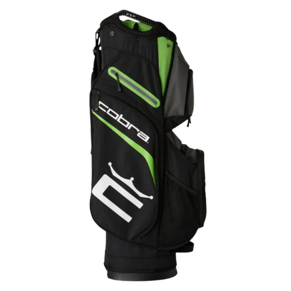 Cobra Golf Signature Cart Bag - Black / Grey / Fluoro Green - Image 4