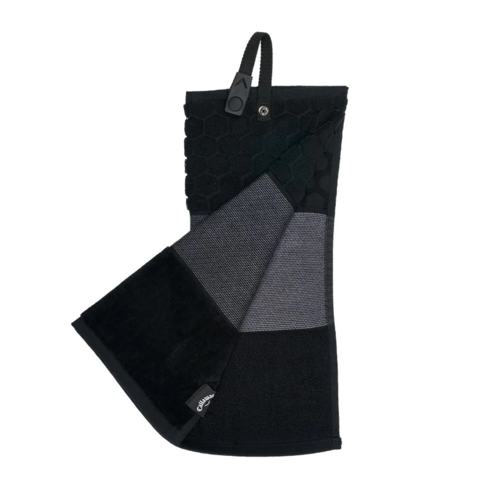 Callaway Golf Tri Fold Towel - Black - Image 2