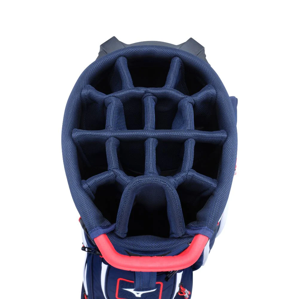 Mizuno BR-DX 25 Hybrid Stand Bag - Navy / Red - Image 4