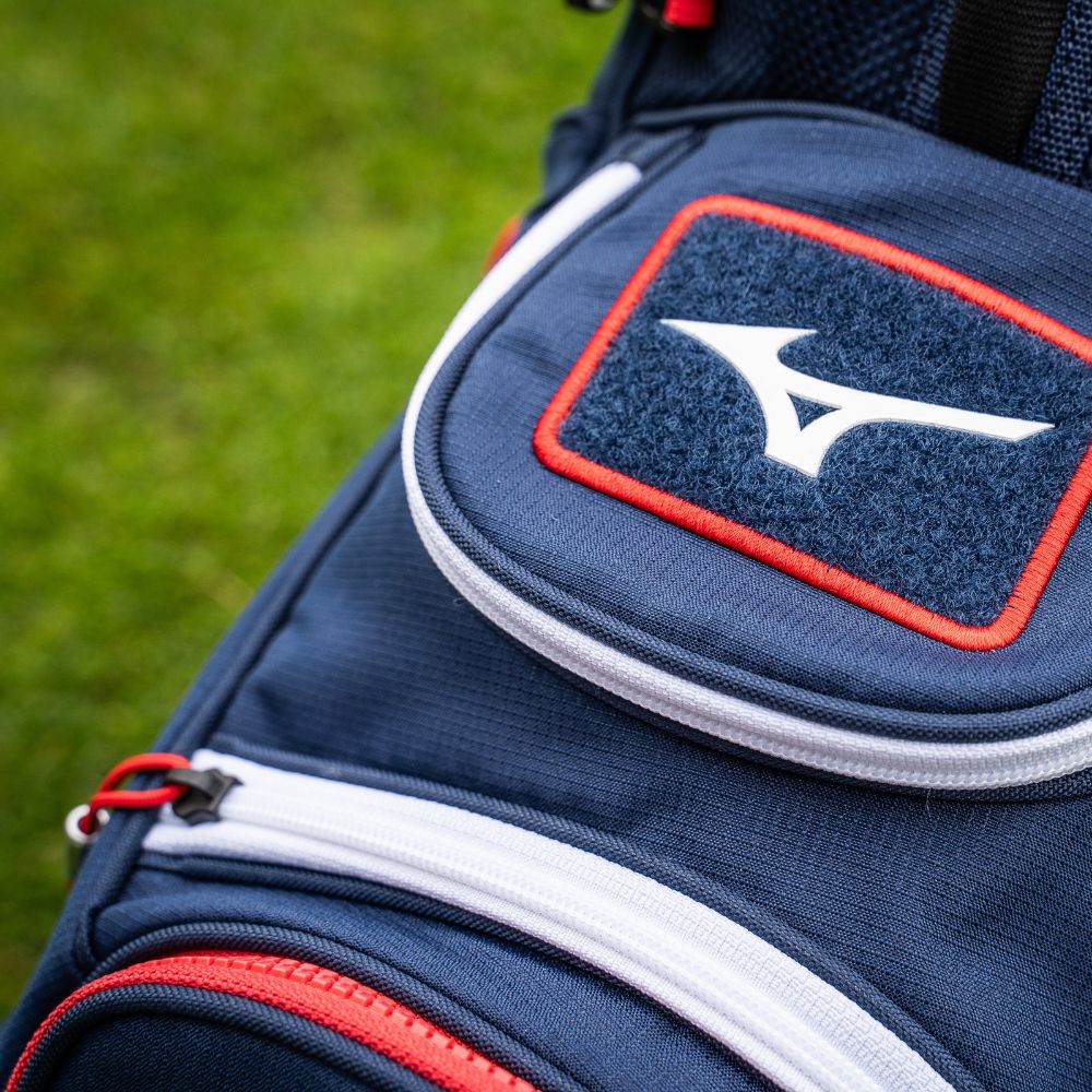 Mizuno BR-DX 25 Hybrid Stand Bag - Navy / Red - Image 8
