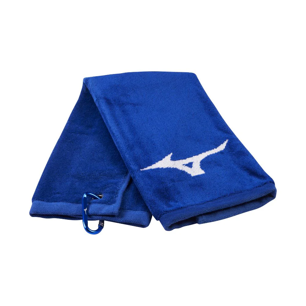 Mizuno RB Tri Fold Golf Towel 2025 - Blue White