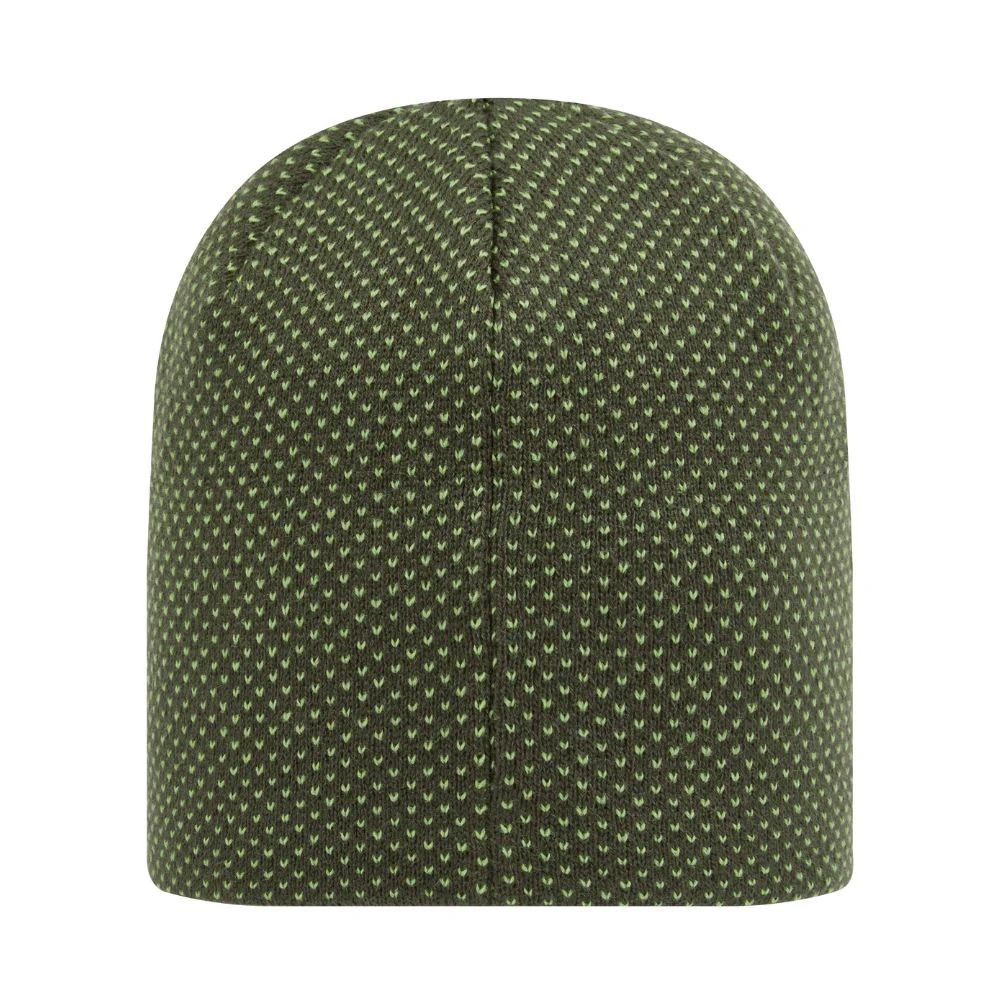 FootJoy Dot Jacquard Golf Beanie Hat - Green - Image 2
