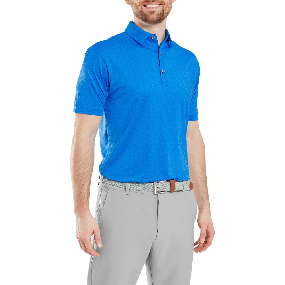 FootJoy Painted Floral Lisle Golf Polo Shirt - 34129 - Image 3
