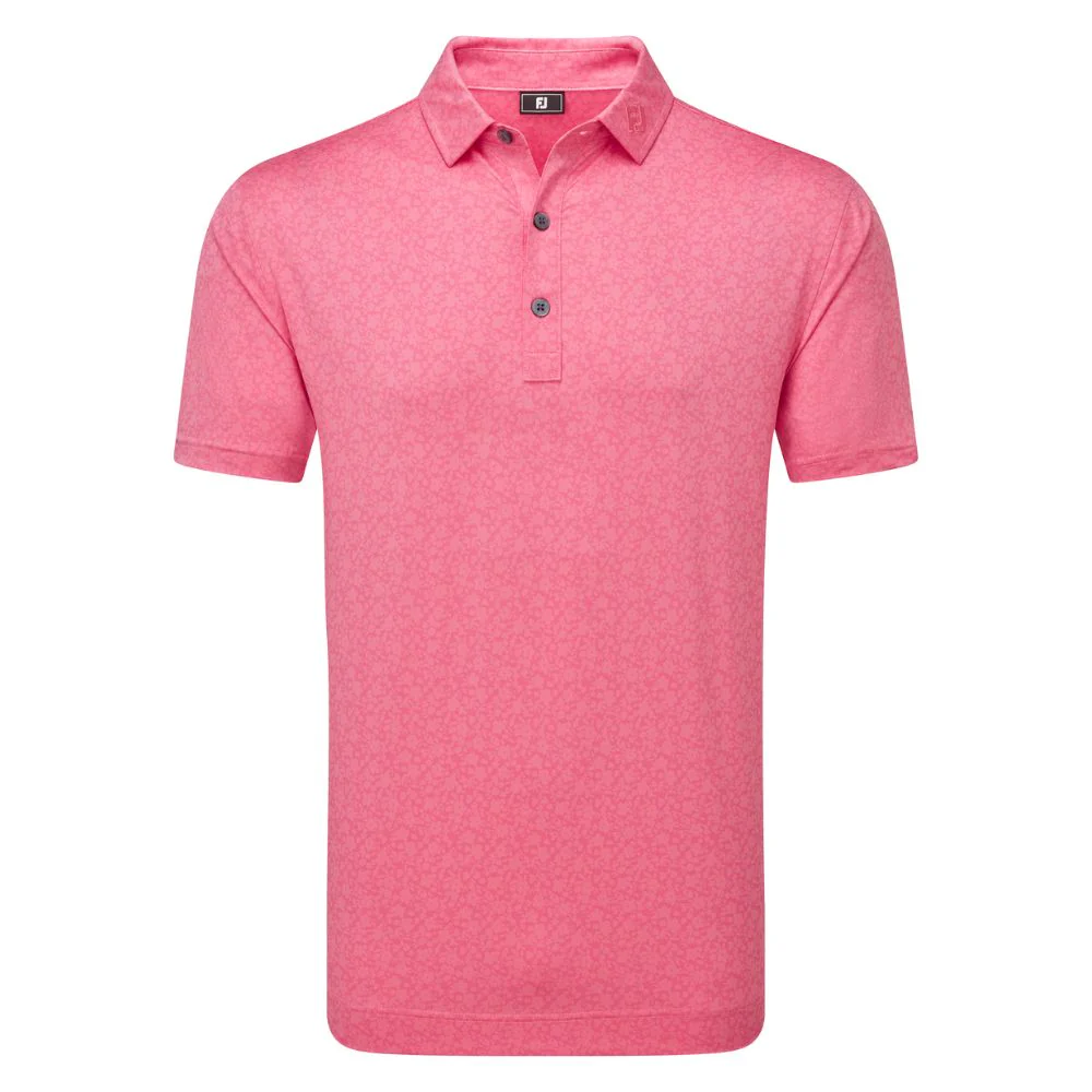 FootJoy Painted Floral Lisle Golf Polo Shirt - 34130