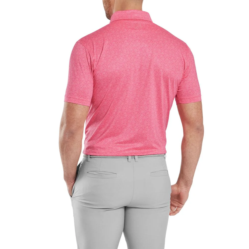 FootJoy Painted Floral Lisle Golf Polo Shirt - 34130 - Image 5