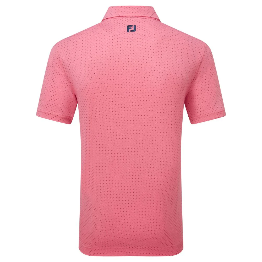 FootJoy Stretch Lisle Dot Print Golf Polo Shirt 2025 - 34125 - Image 2