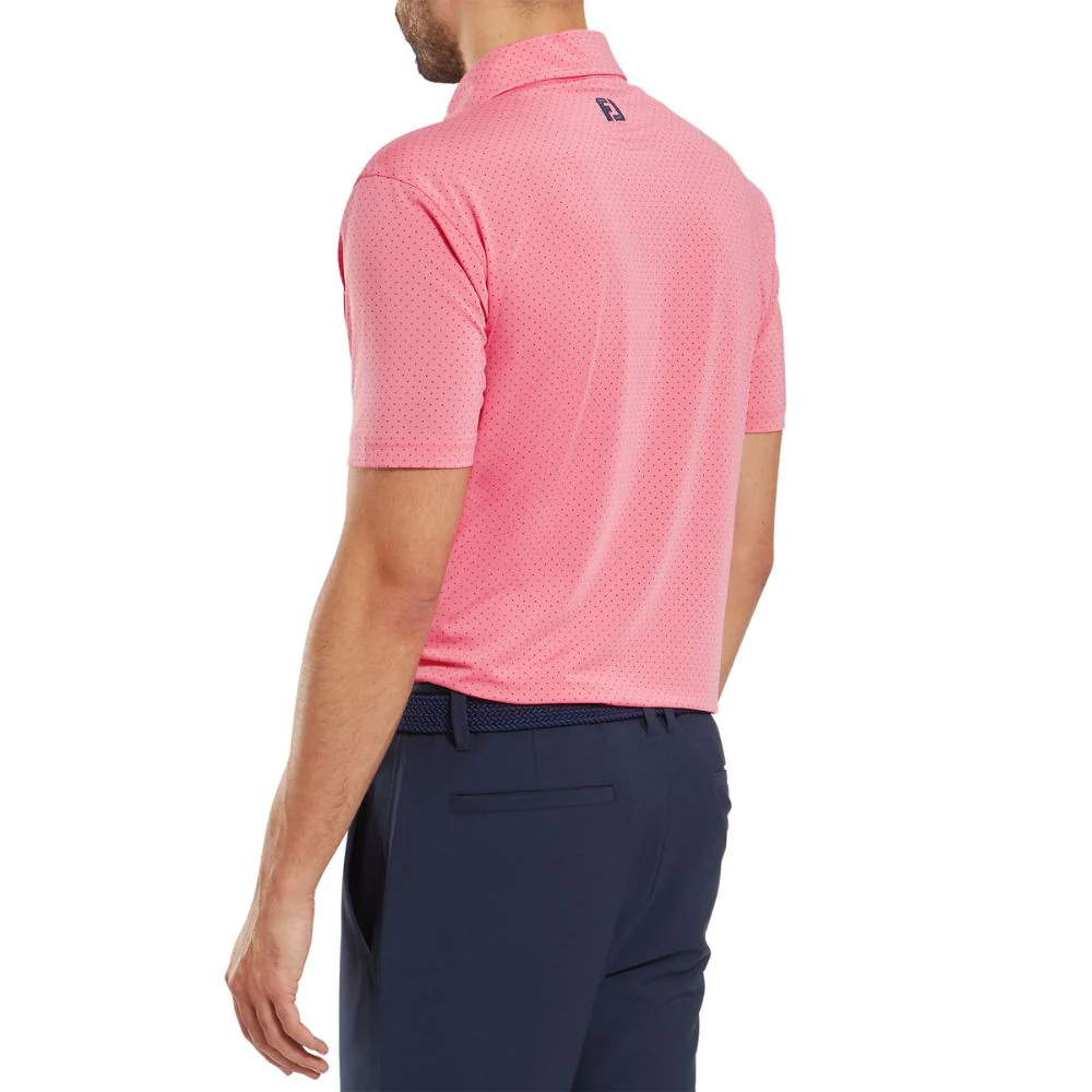 FootJoy Stretch Lisle Dot Print Golf Polo Shirt 2025 - 34125 - Image 5