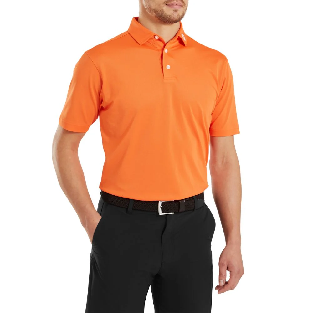 FootJoy Essentials Stretch Pique Solid Golf Polo Shirt - 80131 - Image 3