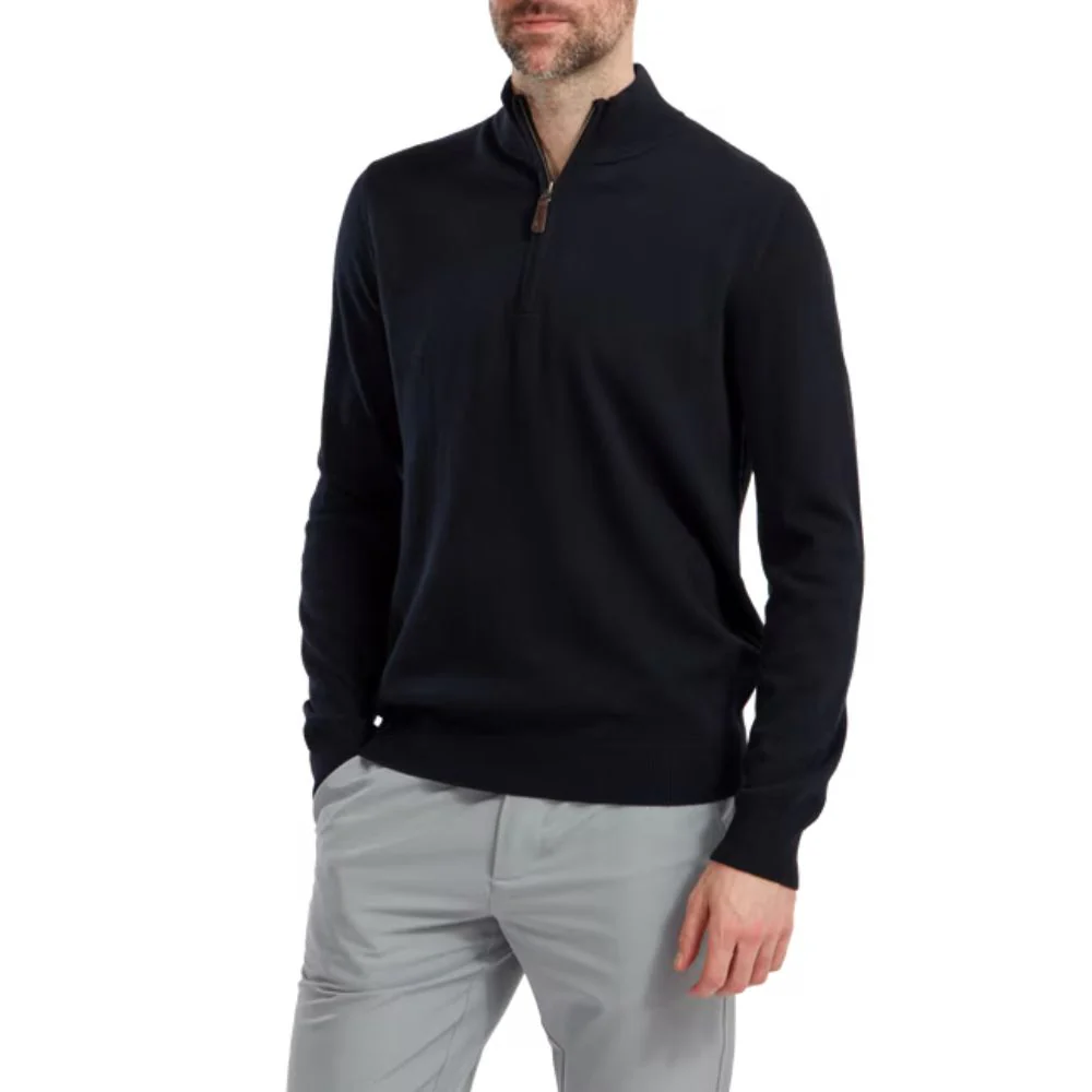 FootJoy Essentials 1/2 Zip Mens Golf Midlayer Top - 90138 - Image 3