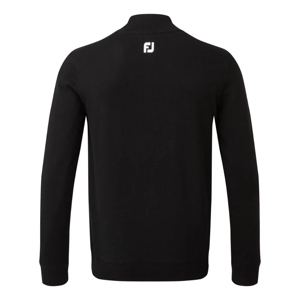 FootJoy Essentials Woolblend 1/2 Zip Lined Mens Golf Midlayer Top - 90207 - Image 2