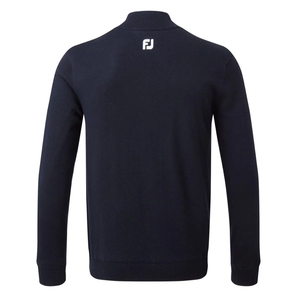 Footjoy Essentials Woolblend 1/2 Zip Lined Mens Golf Midlayer Top - 90210 - Image 2