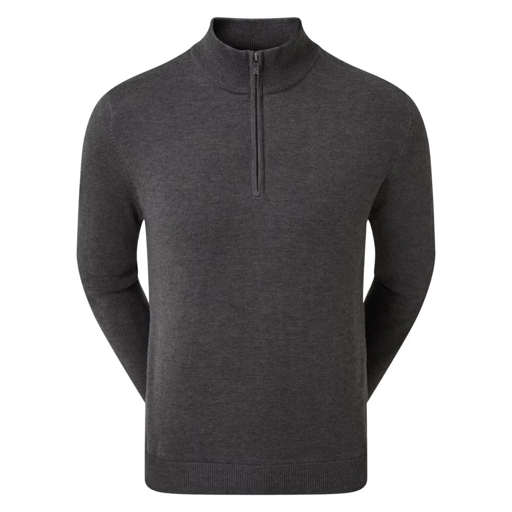 FootJoy Essentials Woolblend 1/2 Zip Lined Mens Golf Midlayer Top - 90212