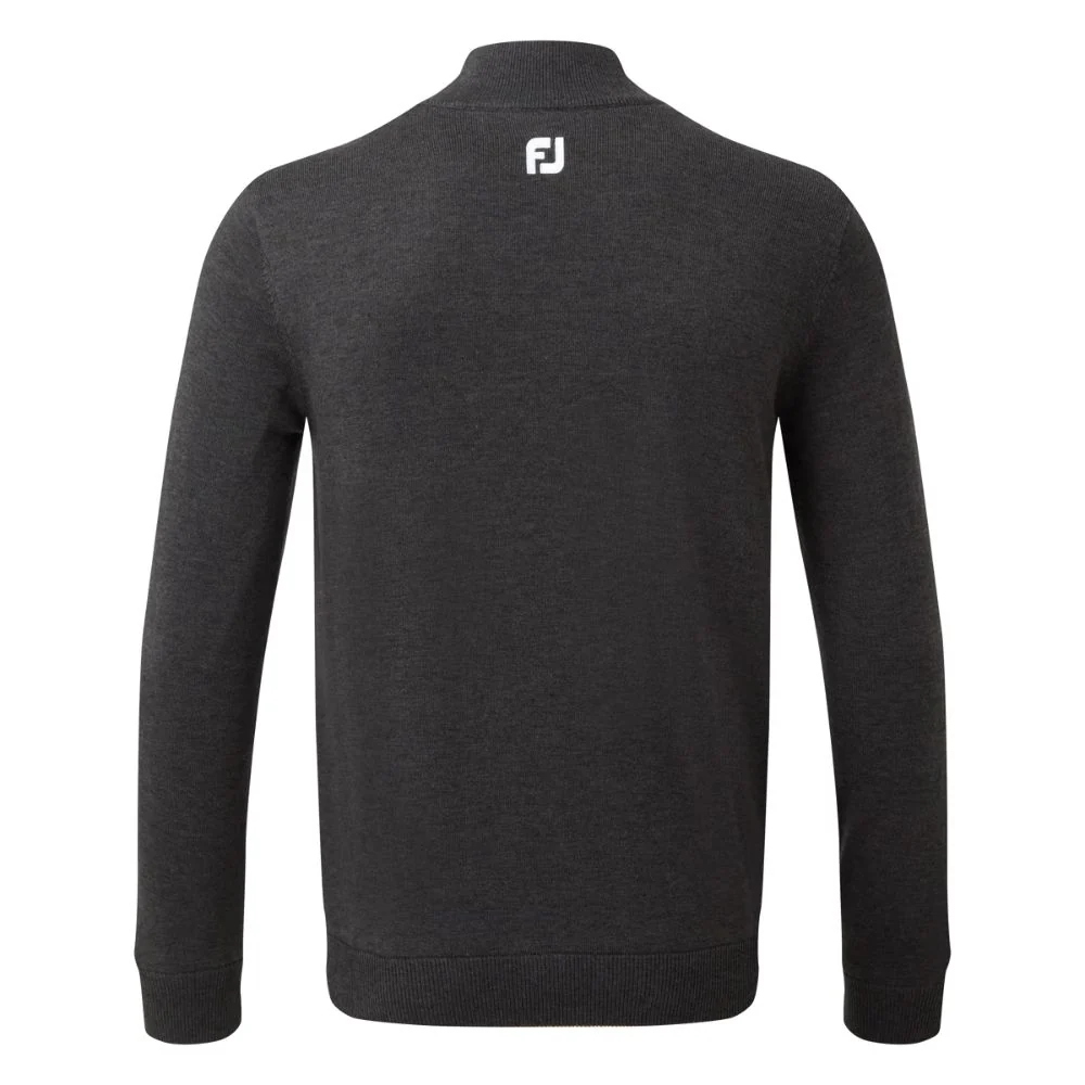 FootJoy Essentials Woolblend 1/2 Zip Lined Mens Golf Midlayer Top - 90212 - Image 2