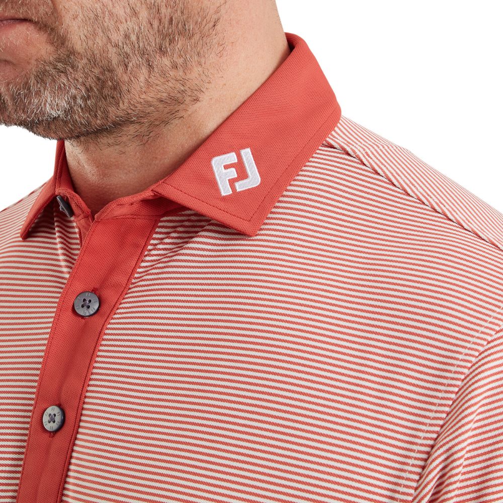 FootJoy Golf Feeder Stripe Pique Polo Shirt 2026 - 39245 - Image 3