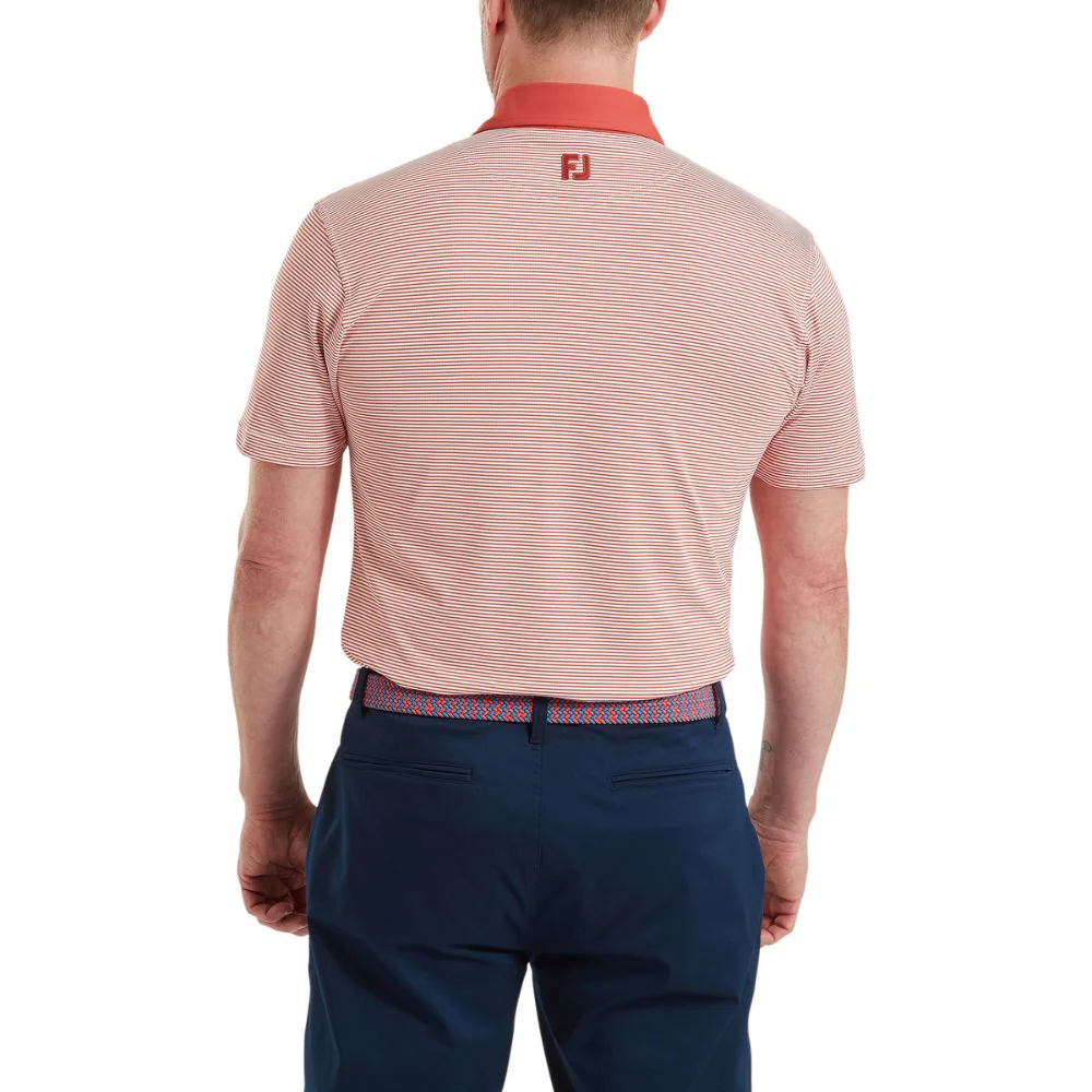 FootJoy Golf Feeder Stripe Pique Polo Shirt 2026 - 39245 - Image 4