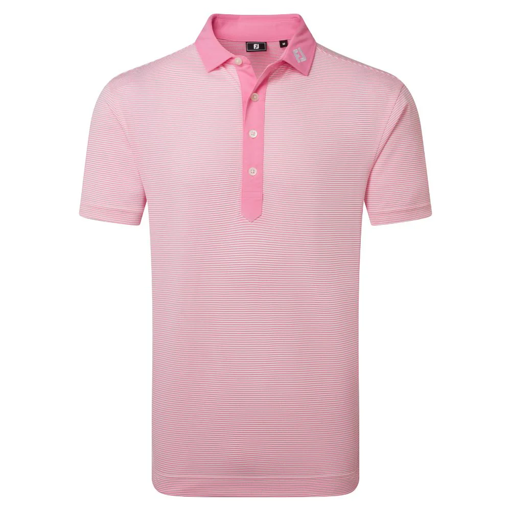 FootJoy Golf Feeder Stripe Pique Polo Shirt 2026 - 39247