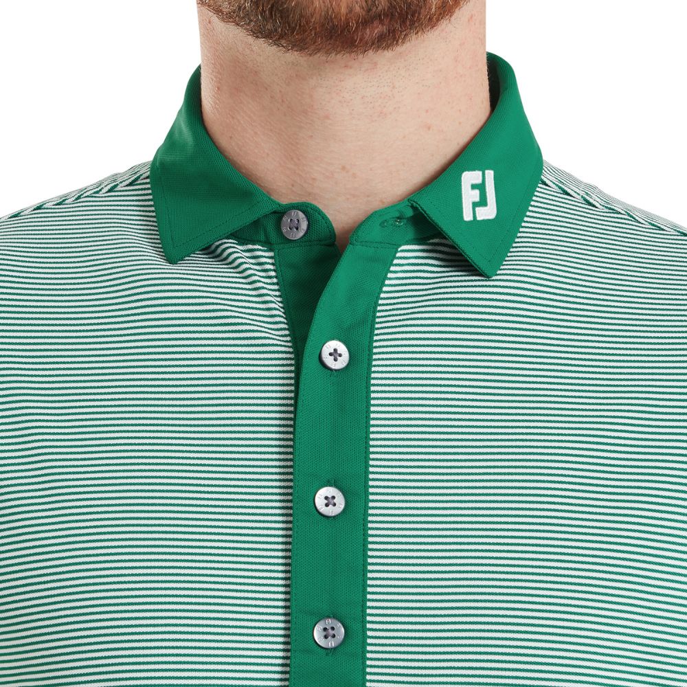 FootJoy Golf Feeder Stripe Pique Polo Shirt 2026 - 39248 - Image 3