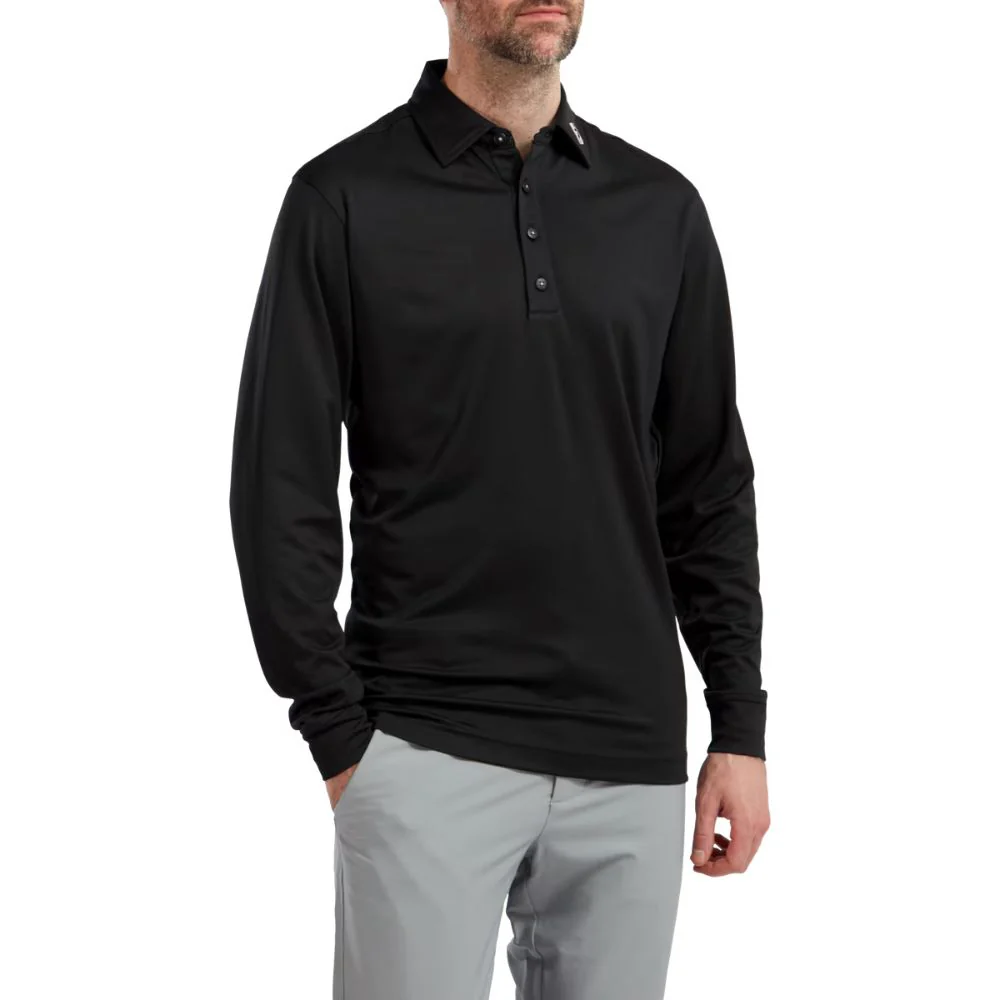 FootJoy Thermolite Long Sleeve Golf Polo Shirt - 96954 - Image 2