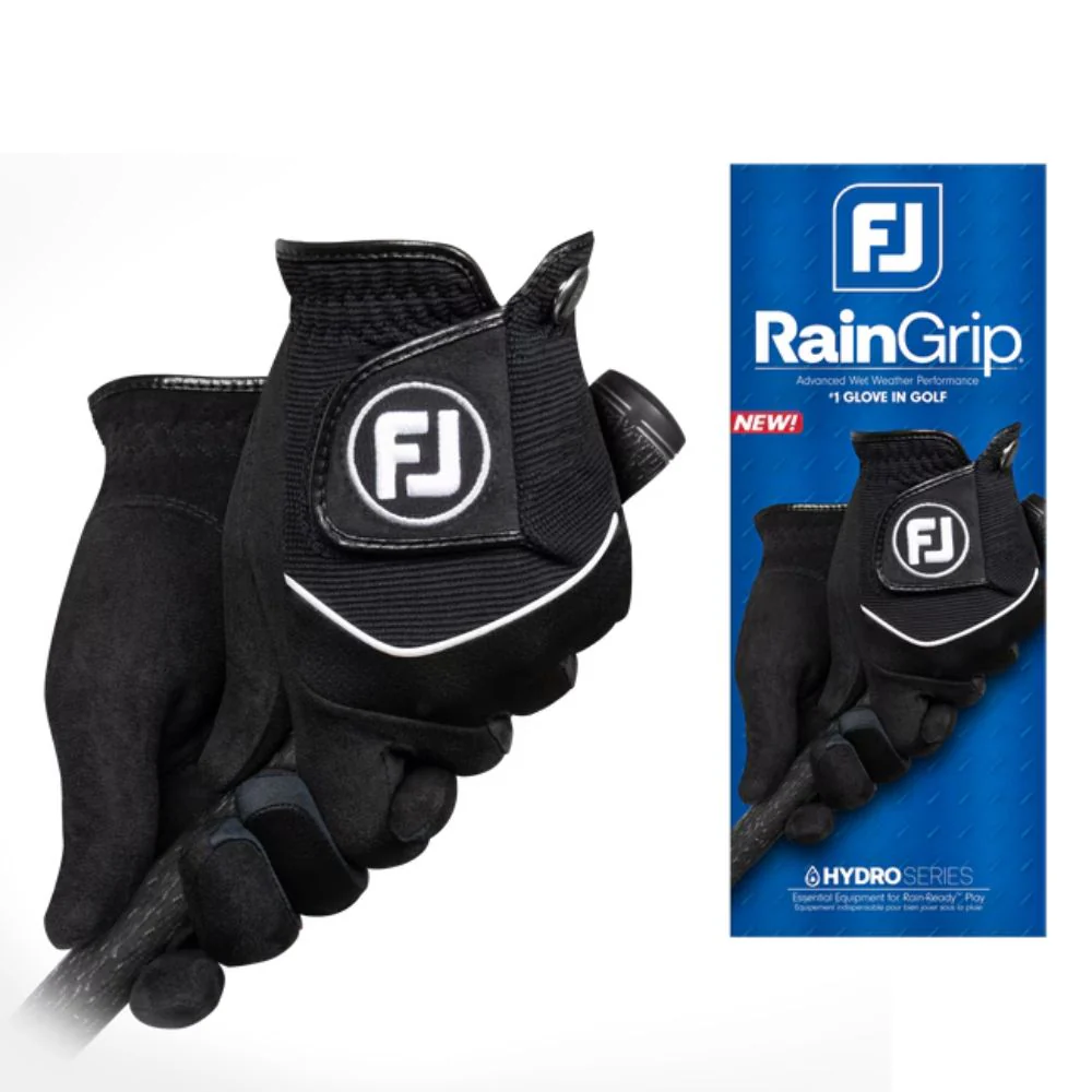 FootJoy Men's RainGrip Golf Gloves Pair - 66083E-001